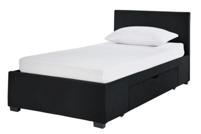 Hygena Lavendon Single 2 Drawer Bed Frame - Black